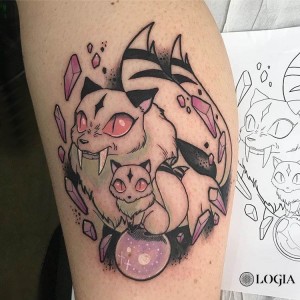 Tatuaje anime en el brazo Alex Baens